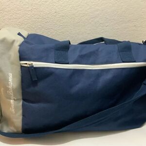 Tommy Bahama Weekender Travel Duffle Bag Blue Nylon Canvas